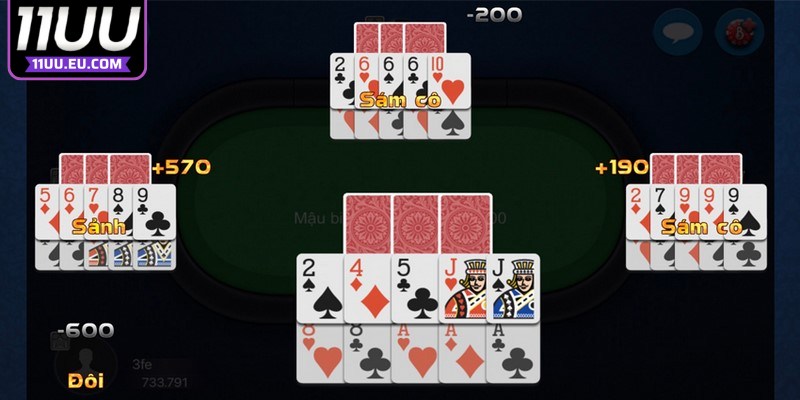 Khi bạn nhận được một dãy bài đồng chất liên tiếp sẽ thắng luôn