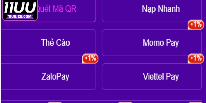 Chuẩn chỉnh các bước nạp tiền 11UU an toàn, chi tiết