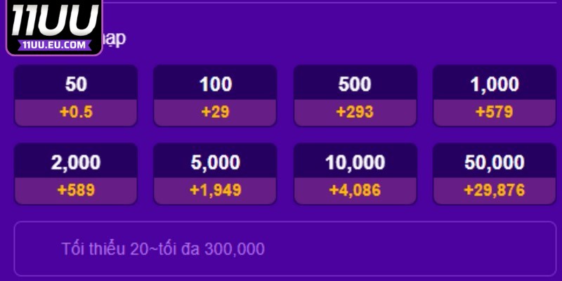 Lưu ý quan trọng khi thực hiện giao dịch nạp tiền 11UU